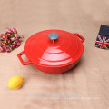 Cast Iron Enamel Buffet Covered Casserole Dish